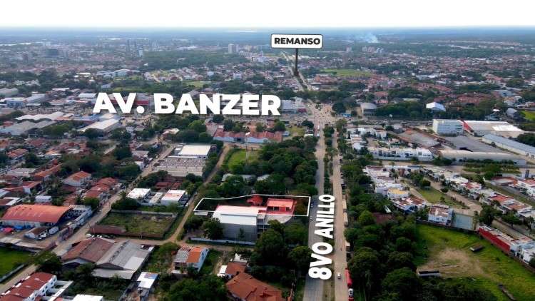Terreno en venta sobre 8vo anillo a 1 cuadra de la av. banzer1319109423