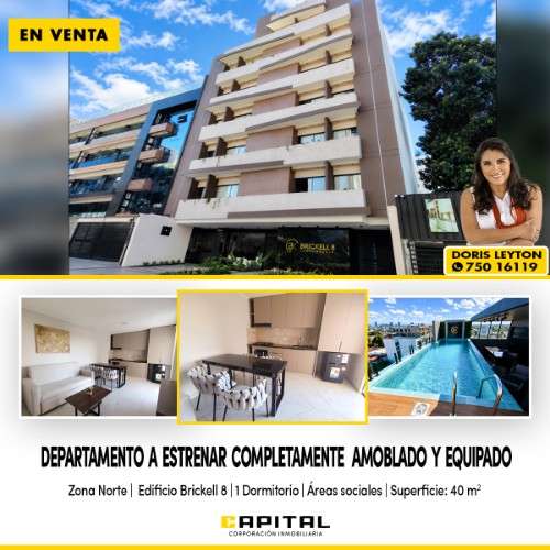 Departamento de 1 dormitorio en venta amoblado y equipado1183990481