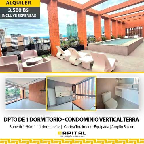 Departamento a estrenar de 1 dormitorio en alquiler1551289993