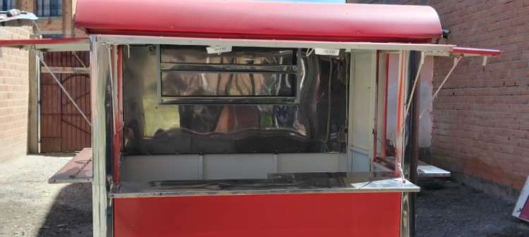 Caseta hermosa de muy buen  material aluminio moderno más su cocina brostera y papas fritas2120690827