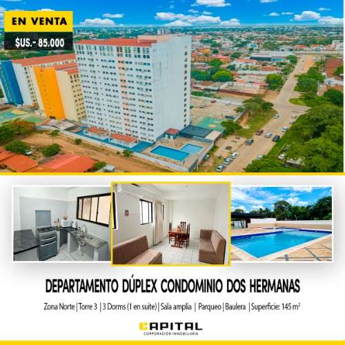 Departamento duplex en venta en condominio dos hermanas1939518424