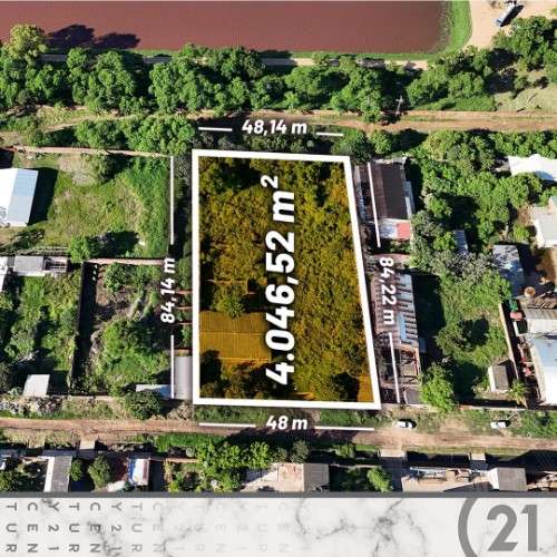 Terreno en el parque industrial de 4046 m2 al tc 71492294537