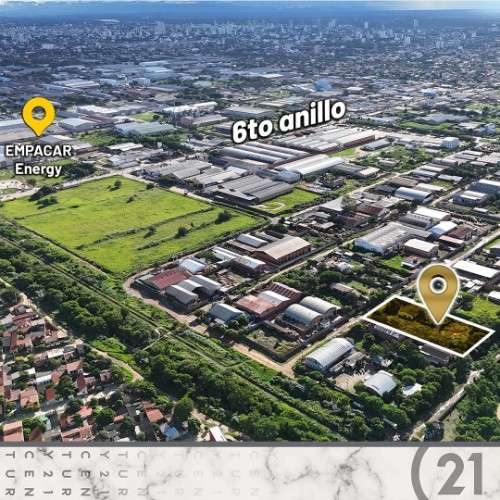 Terreno en el parque industrial de 4046 m2 al tc 71492294537