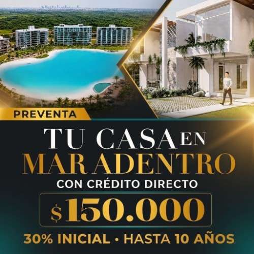 Casa en venta en mar adentro con credito directo2130431693