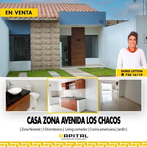 Hermosa casa en venta a estrenar – av. los chacos (8vo anillo) 653075221