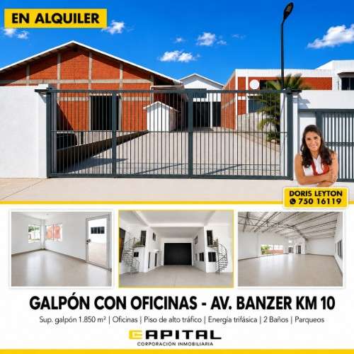  amplio galpón en alquiler – km 10 carretera al norte 1560515729