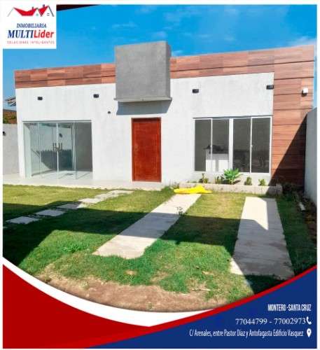 En venta bonita casa amplia a estrenar en montero1068025166