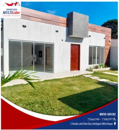 En venta bonita casa amplia a estrenar en montero1068025166