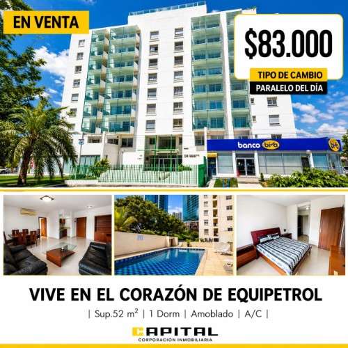Departamento en venta – 1 dormitorio | equipetrol1407565341