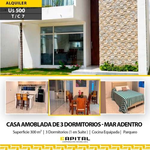 Casa amoblada en alquiler – mar adentro1953745819