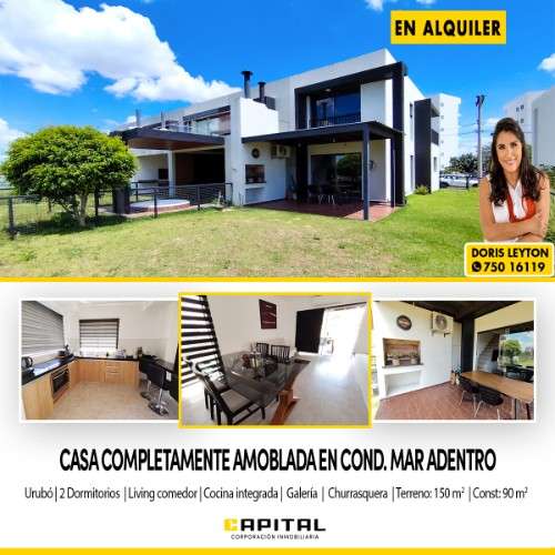 Condominio mar adentro alquilo casa amoblada2092224769