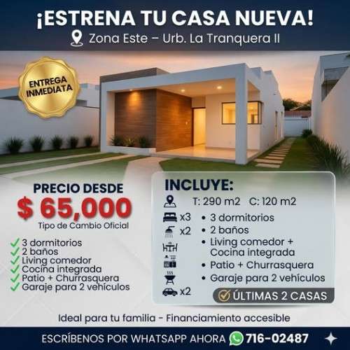? tu propia casa con amplio patio en la zona este2064551431