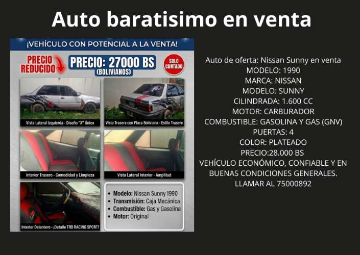Auto baratisimo de oferta432344843