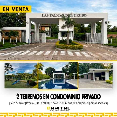 2 terrenos en venta – las palmas del urubó l 1623440034