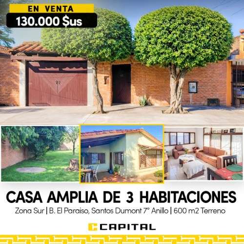 Vendo casa de una planta zona santos dumont1115131041