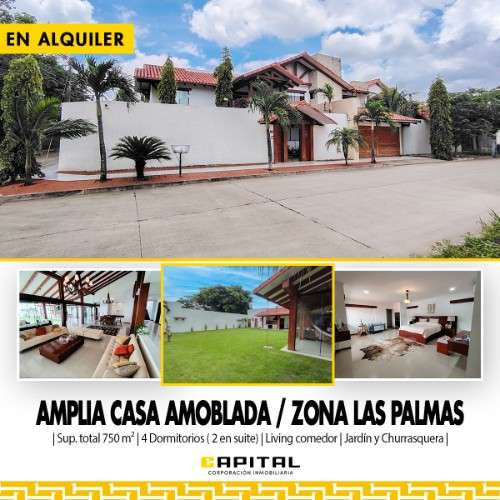 Casa amoblada en alquiler, zona oeste, santa cruz, bolivia1549811020