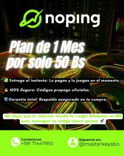 Exitlag 1 mes, 3 meses y 1 año891335049