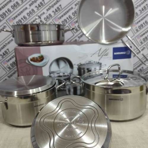 Set de ollas 9pzs europeo, acero inox1012003209