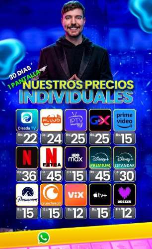 Flujo tv y mas cuentas a precios económicos 337868654