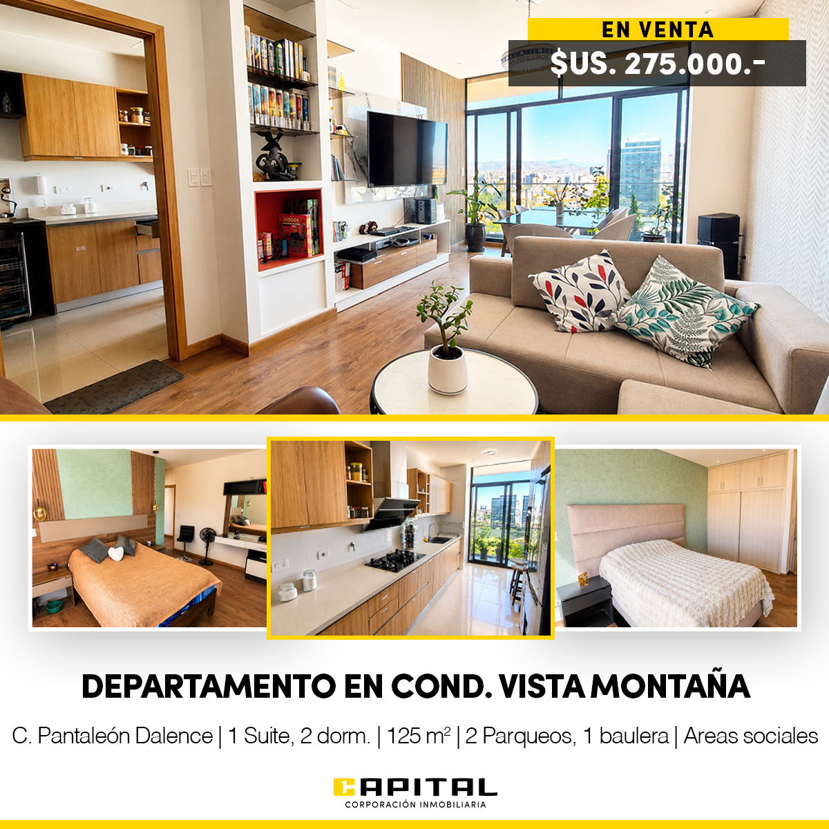 Departamento en venta en zona alto queru queru672559873