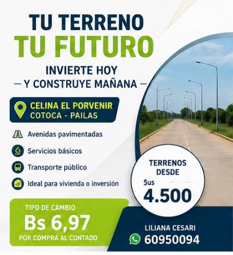? terrenos en zona de crecimiento – cotoca1346600203