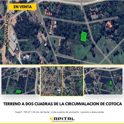 Vendo terreno en cotoca.542736386