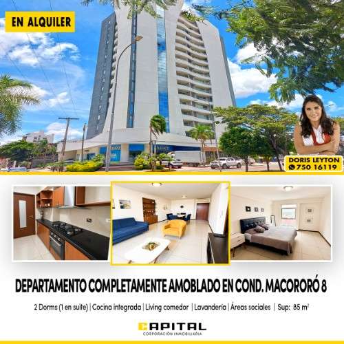 Edificio macororo 8 – av. busch y 3er anillo departamento amoblado42197301