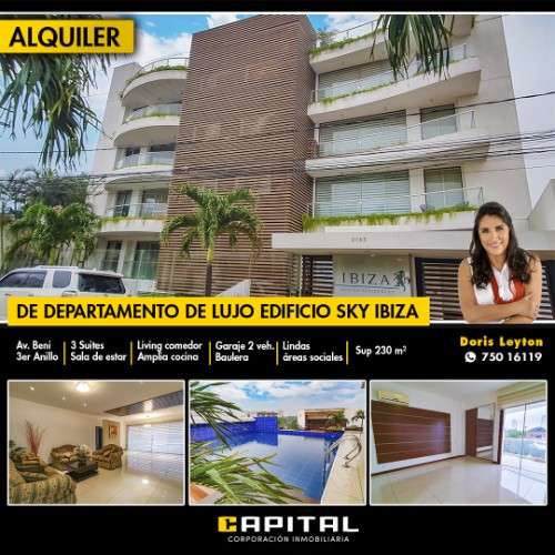 Departamento amoblado en edificio sky ibiza283118025