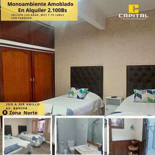 Monoambiente amoblado en alquiler574816707