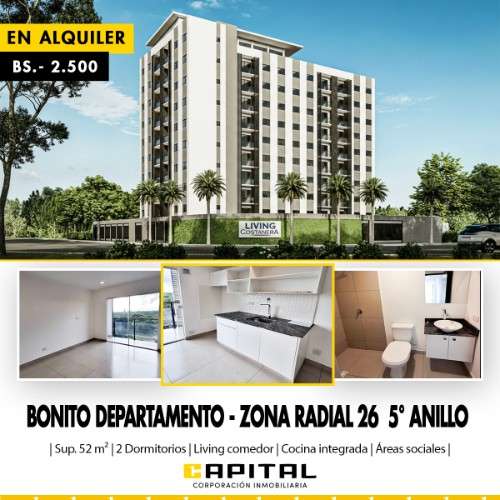 En zona norte alquilo departamento economico543886572
