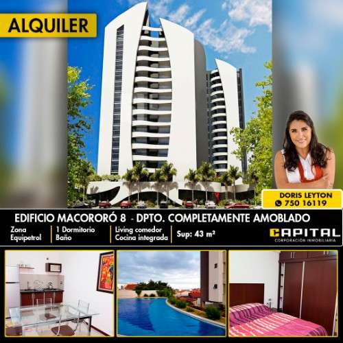 Edificio macororo 8 - alquilo departamento completamente amoblado1874833875