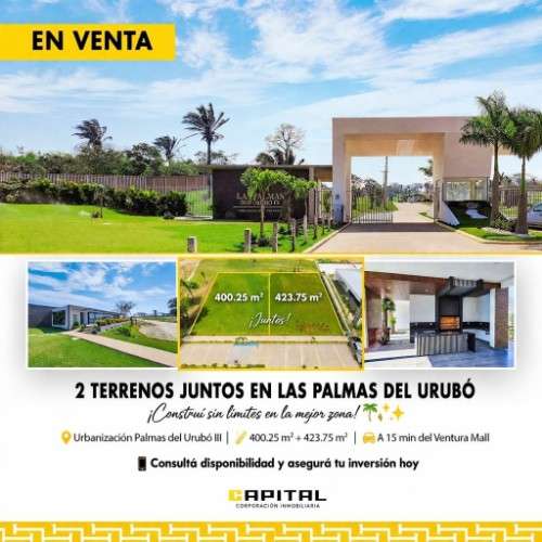 Dos terrenos en venta en las palmas del urubó iii 1774400341