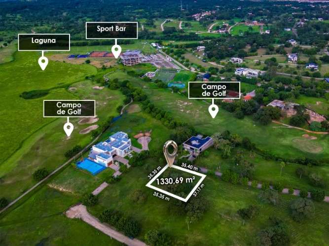 Urubó golf - terreno de 1330 m2 en venta 1775785196