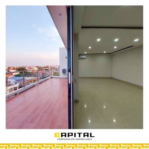 Amplia oficina en alquiler en edificio corporativo sobre avenida alemana 3er y 4to anillo2047723297