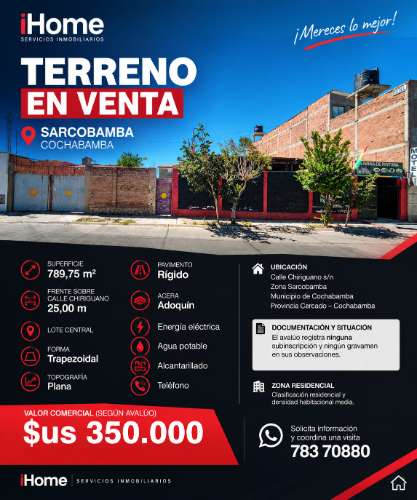 Ideal lote de terreno en venta, amplio con construcción en zona sarcobamba1951275697