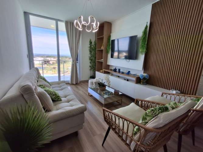 Departamento amoblado en alquiler condominio mar adentro143976180