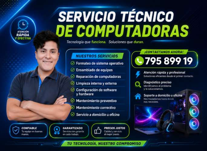 Técnico en computadoras con experiencia817171281