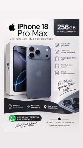 Iphone 18 pro max de 512 gb - en caja sellada 477056363