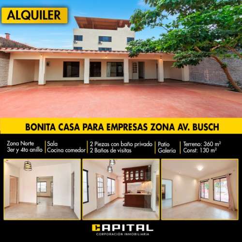 Casa de una planta en alquiler – 5.500 bs1554860673