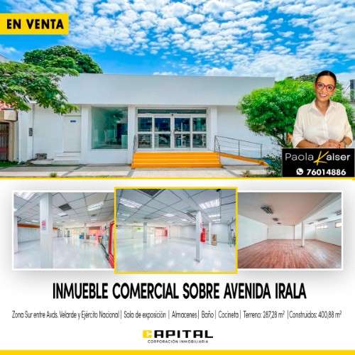 Inmueble comercial en venta zona sur sobre av irala 40585011