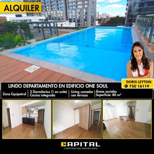 Departamento en alquiler – edificio one soul (equipetrol)1049479261