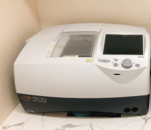 Nidek multifunction edger me-1500  features  comprehensive technology to deliver expert lens edging automatic 3d drilling high base curve processing multi/mini beveling step beveling / partial step processing design cut user friendly  automatic 3d drillin1228730146