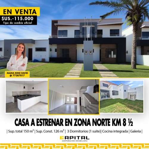 Casa a estrenar en venta – zona norte1276405243