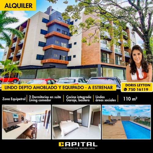 Departamento amoblado de lujo en equipetrol273173364