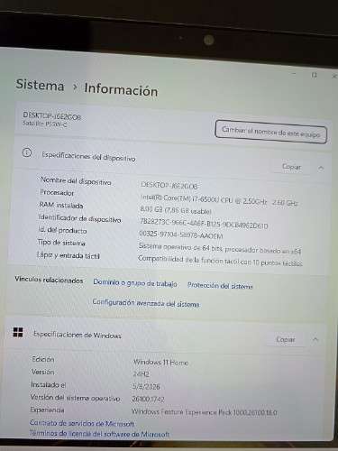 Portátil toshiba i7 6ta gen. 15.61969552943