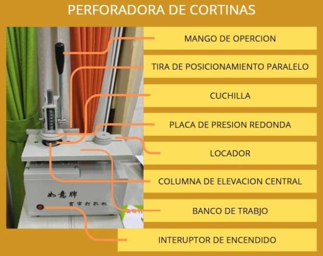 Maquina perforadora de ojales de cortina33455973