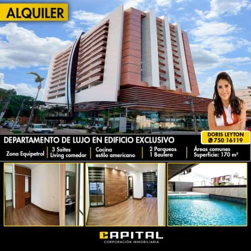 Departamento de 3 suites en alquiler en madero residence201128079