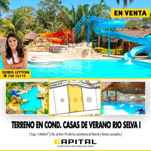Vendo terreno en “condominio casas de verano rio selva i”,  a precio regalado2104643667