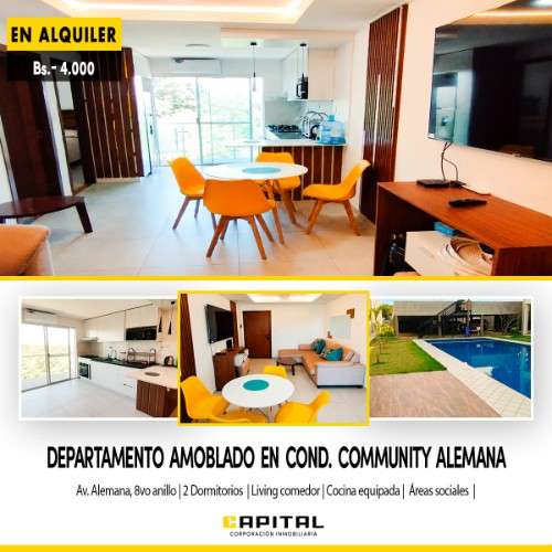 Departamento amoblado en alquiler – community alemana ✨200772058