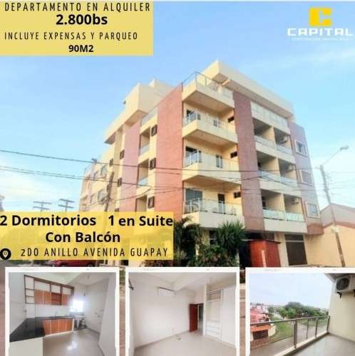 Departamento en alquiler de 2 dormitorios zona este172463083